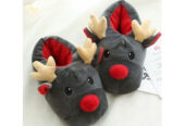 Buy funny christmas elk slippers for men