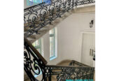 Luxury wrought iron interior railing for stairs