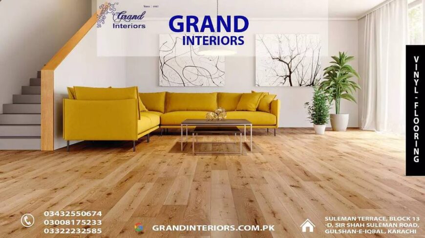 Vinyl flooring | Wallpapers | Artificial grass | woodenwood | Grand Interiors