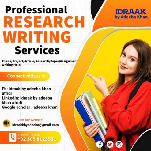 Thesis/Project/Article/Research/Paper/Assignment Writing Help