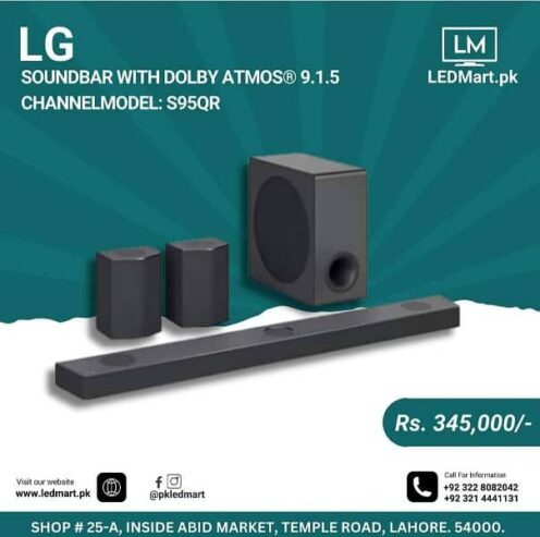 LG SOUND BAR S95QR DOLBY ATMOS 9.1. 5 CHANNELS