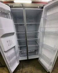 SAMSUNG STAINLESS STEEL 36 in. 27.4 cu. ft. Side by Side Refrigerator in Fingerprint for sale in Peoria, AZ