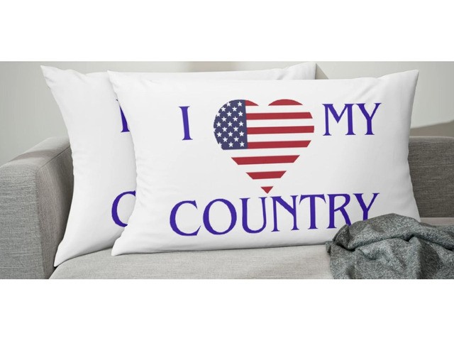 I love my Country America Pillow Sham