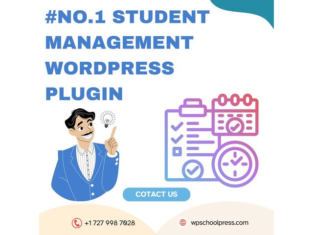 #No.1 Student Management WordPress Plugin