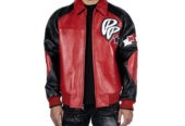 Mens Pelle Pelle Red Soda Club Leather Jacket