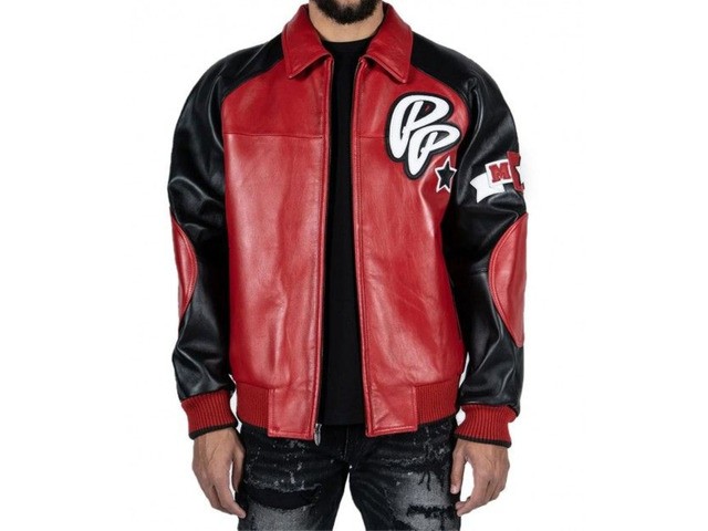 Mens Pelle Pelle Red Soda Club Leather Jacket