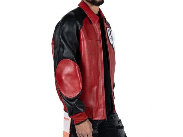 Mens Pelle Pelle Red Soda Club Leather Jacket